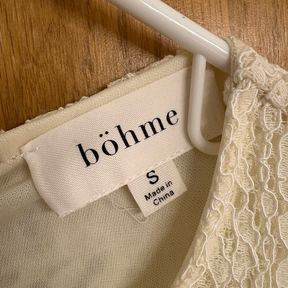 Bohme Cream Lace Midi Dress - Picture 3 of 6